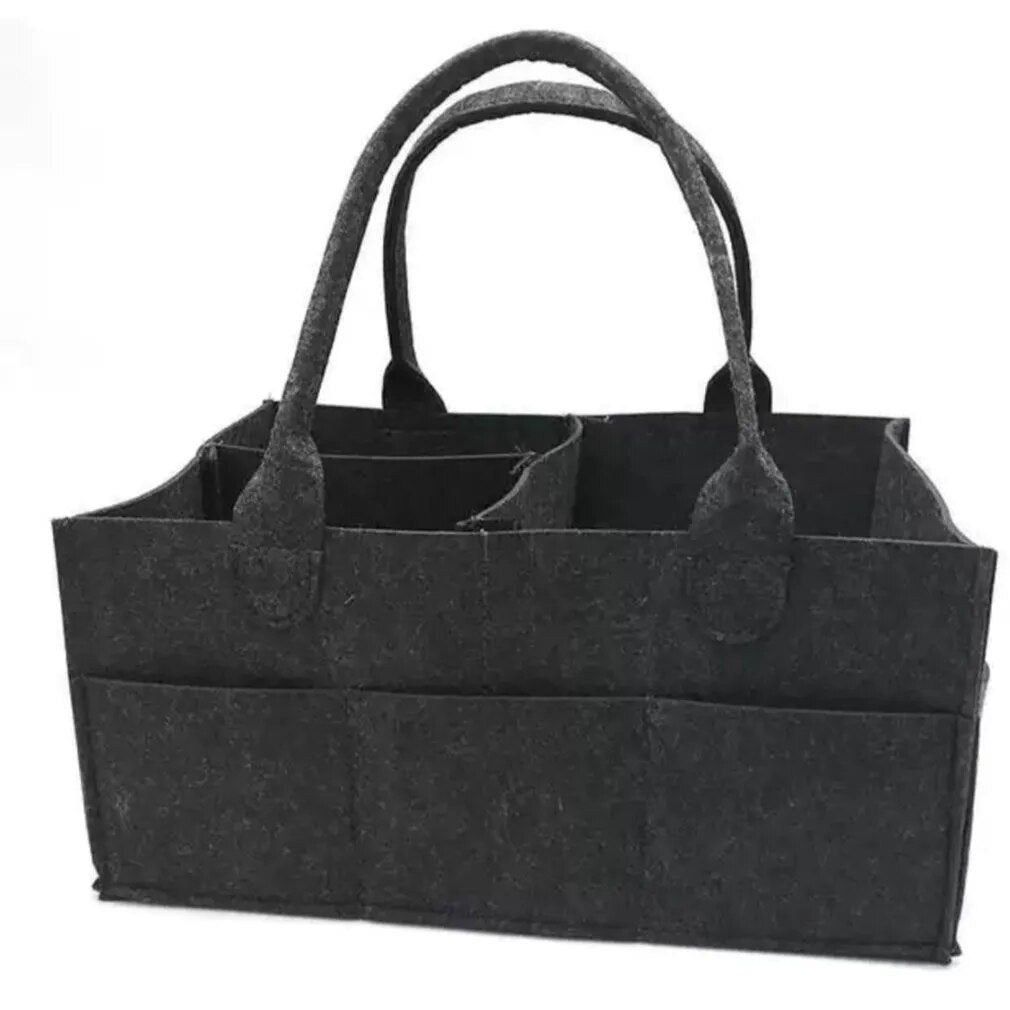 Felt Cloth Storage Baby Bag Diaper Caddy Changing Organiser Toy Storage Basket Gift