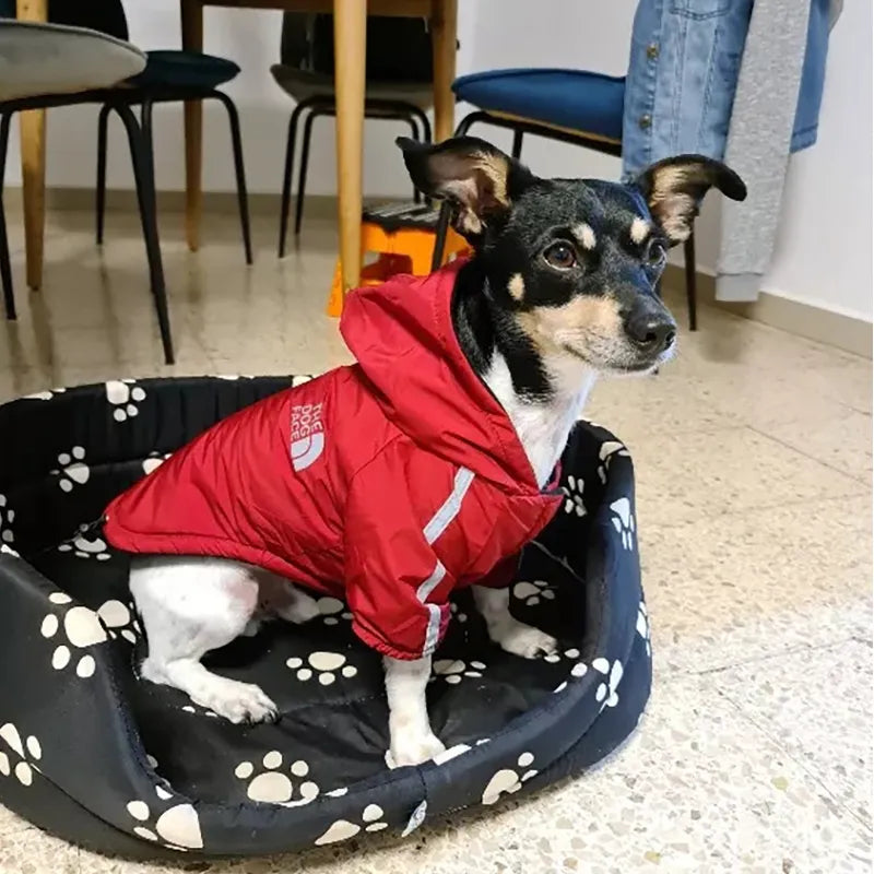 Waterproof Dogs Reflective Coat Fleece Jackets Raincoat