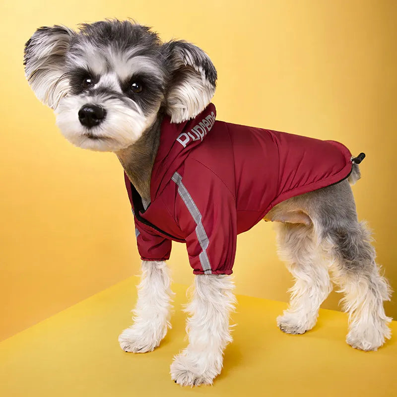 Waterproof Dogs Reflective Coat Fleece Jackets Raincoat