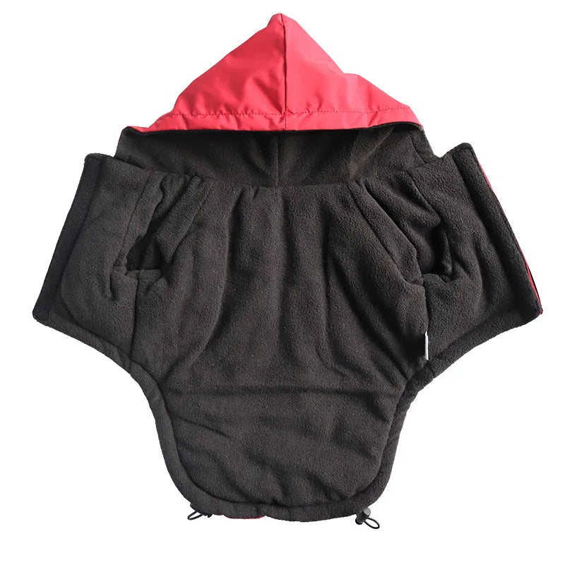 Waterproof Dogs Reflective Coat Fleece Jackets Raincoat