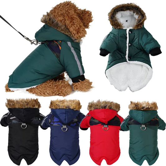 Dog Winter Coat For Small Medium Dogs Hoodie Jacket Pets Clothing