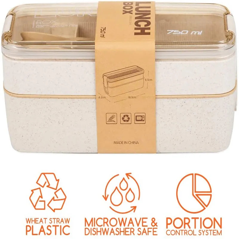 Leakproof Lunch Box Containers for Kids or Adults Dishwasher Microwave Safe Food Container