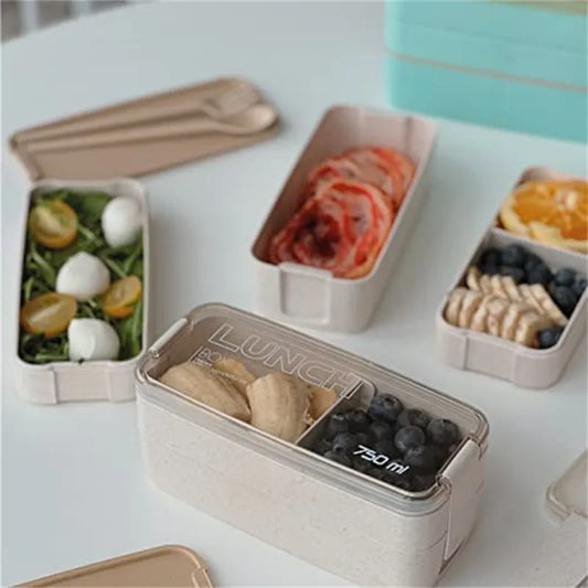 Leakproof Lunch Box Containers for Kids or Adults Dishwasher Microwave Safe Food Container